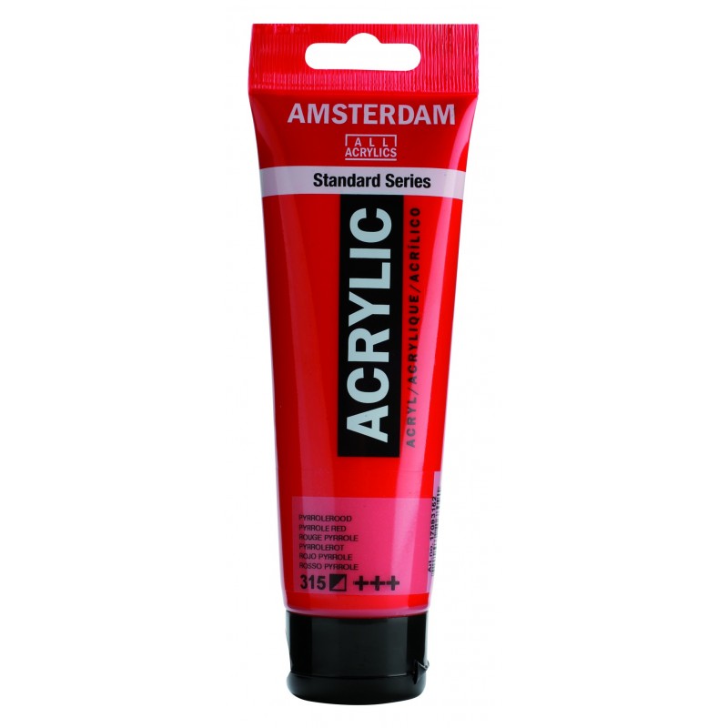 Akrylová barva AMSTERDAM acr pyrrole red 120 ml | Malířská Plátna CZ