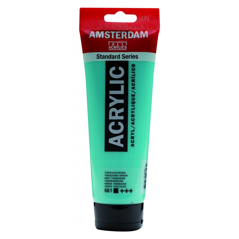 Akrylová barva AMSTERDAM acr tuquoise green 250 ml. | Malířská Plátna CZ