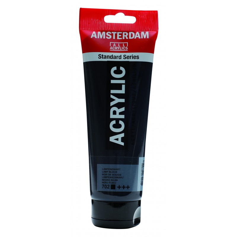 Akrylová barva AMSTERDAM acr lamp black 250 ml | Malířská Plátna CZ