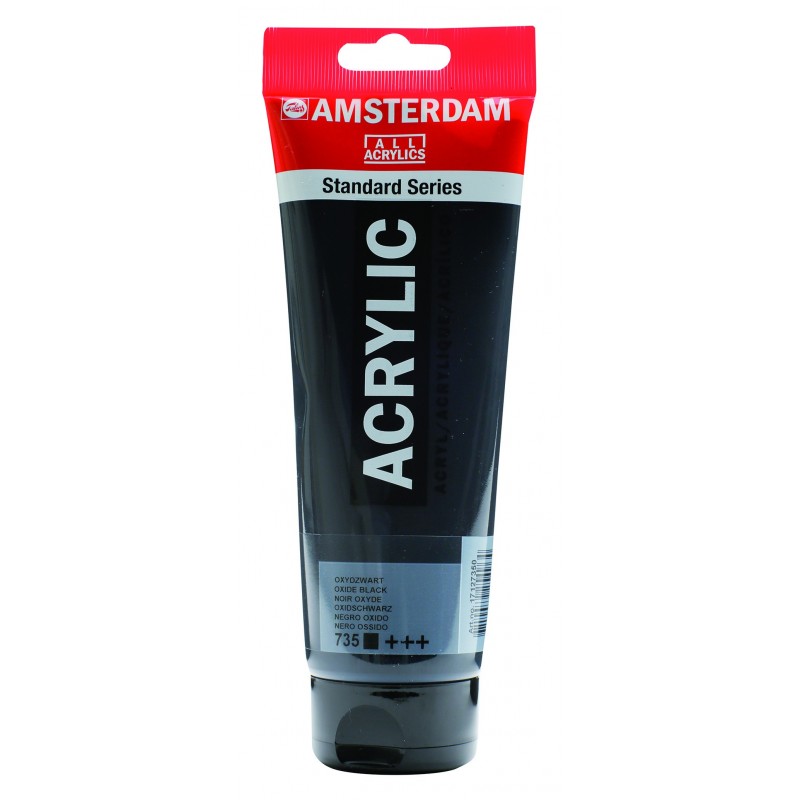 Akrylová barva AMSTERDAM acr oxide black 250 ml | Malířská Plátna CZ