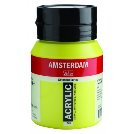 Akrylová barva AMSTERDAM acr greenish yellow 500 ml | Malířská Plátna CZ