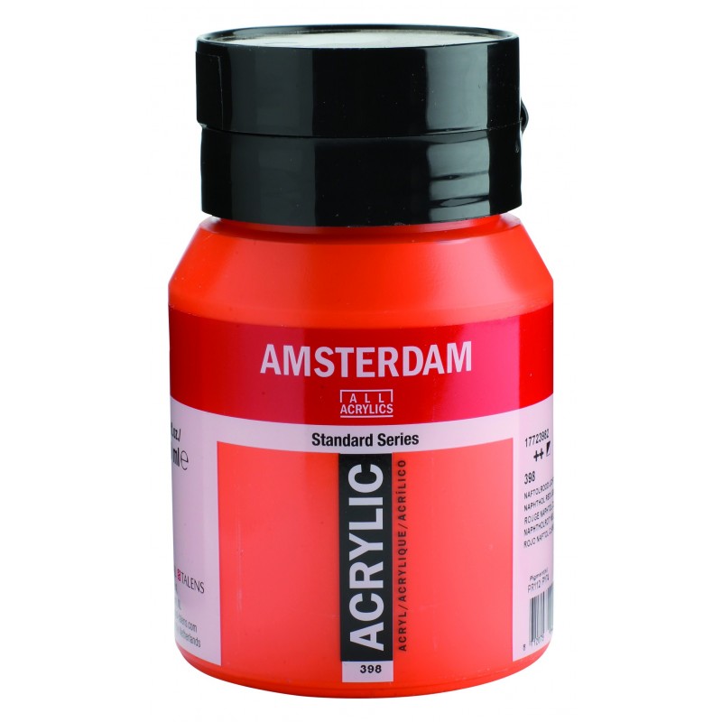 Akrylová barva AMSTERDAM acr napht.red light500 ml | Malířská Plátna CZ