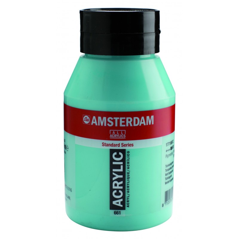 Akrylová barva AMSTERDAM acr tuquoise green 1000 ml. | Malířská Plátna CZ
