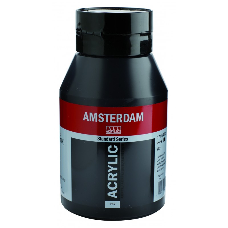 Akrylová barva AMSTERDAM acr lamp black 1000 ml | Malířská Plátna CZ