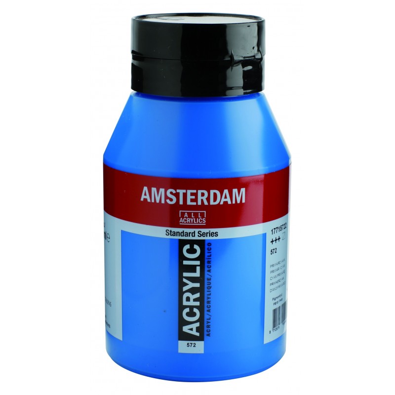 Akrylová barva AMSTERDAM acr primary cyan 1000 ml | Malířská Plátna CZ